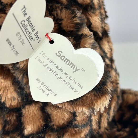 TY Beanie Boo Sammy the Owl Plush 2016 - Picture 8 of 12